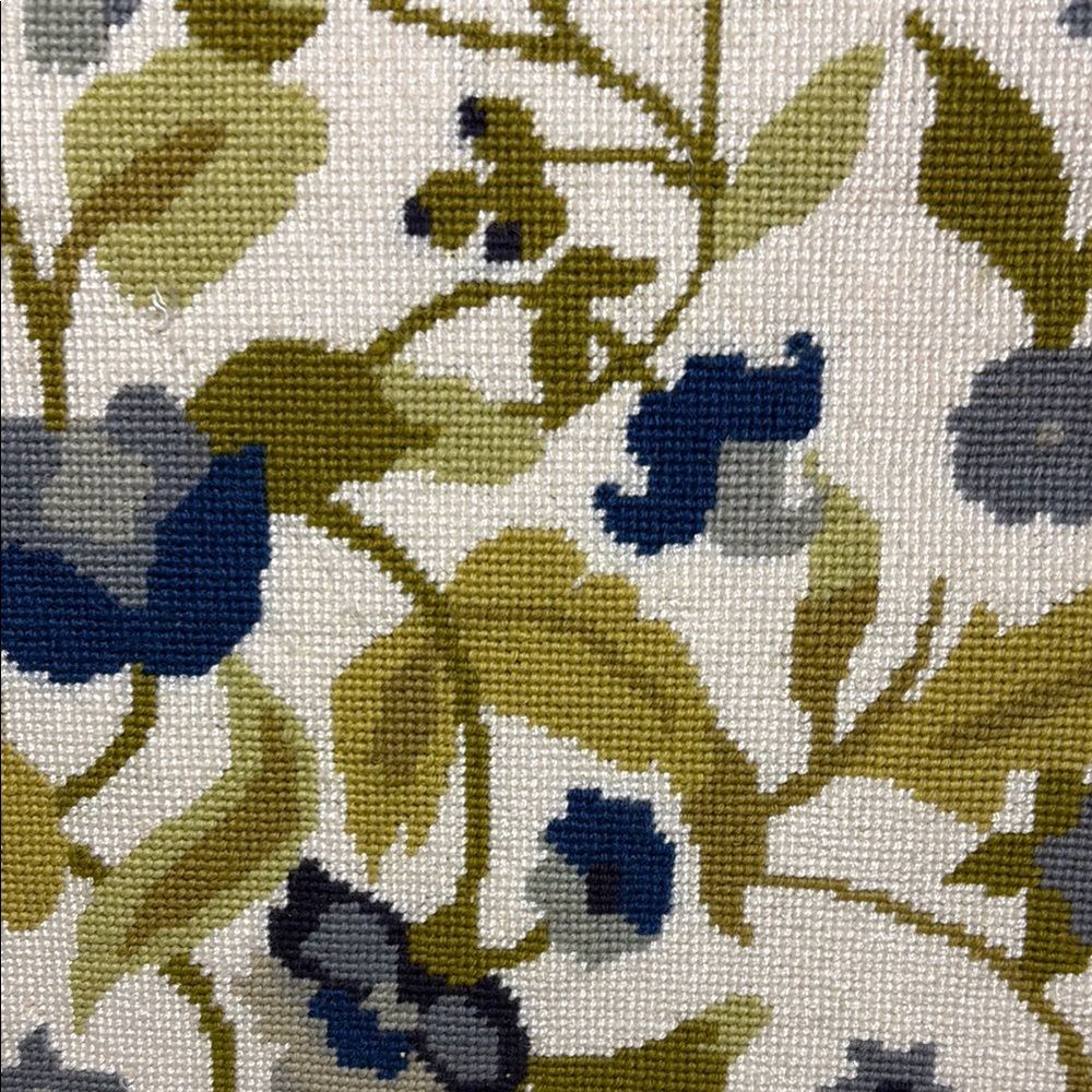 Floral Framed Needlepoint Wall Art - Picture 3 of 7